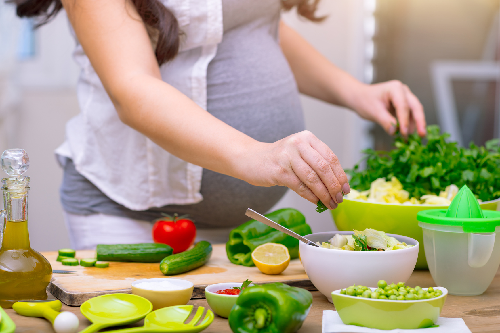 Healthy pregnancy concept